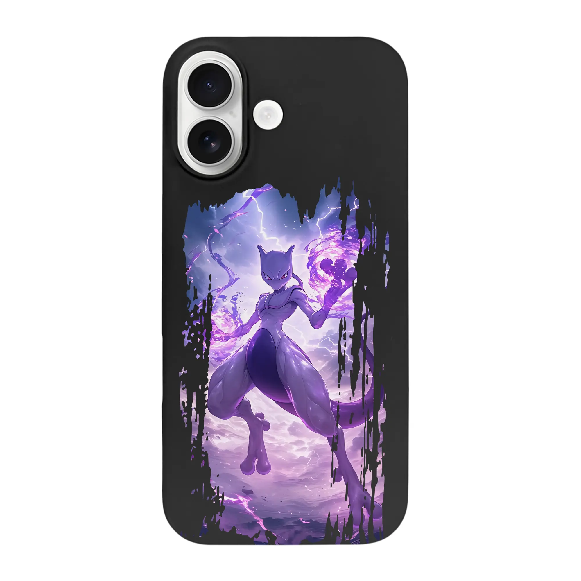 ポケモン グッズ,ミュウツー - iPhone 17 シリーズ シリコンケース 薄型 耐衝撃 指紋防止 ソフトタッチカバー 精密フィット 傷防止 保護ケース iPhone 17/17 Air/17 Pro/17 Pro Max 対応